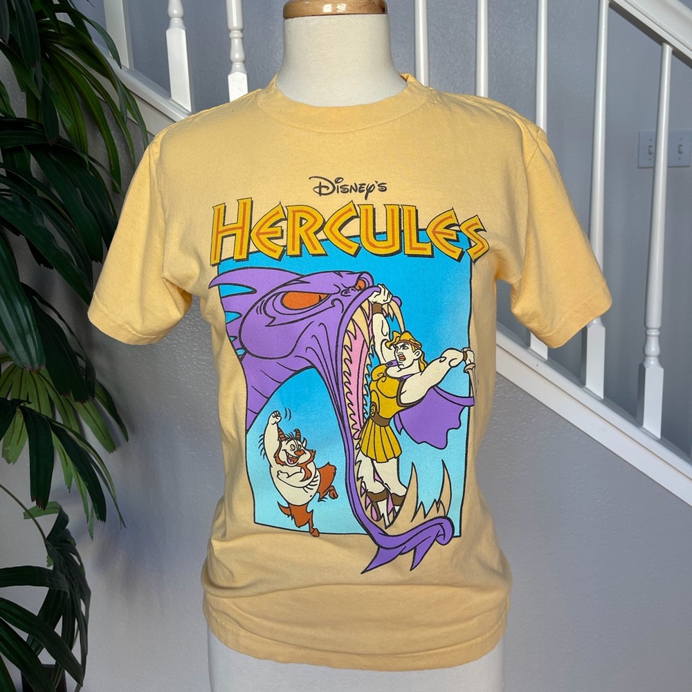 Disney Hercules Graphic Tee in Yellow and Purple